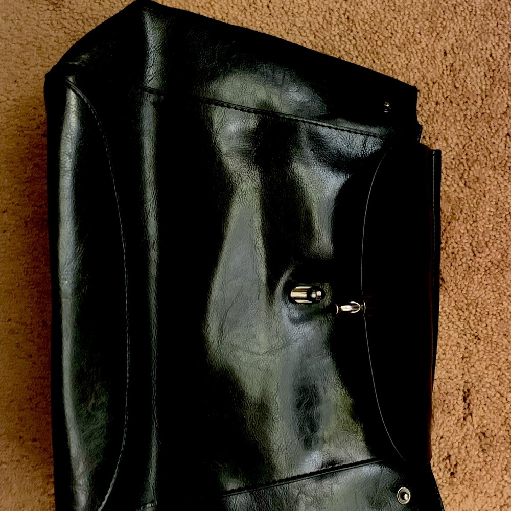 Vegan leather backpack